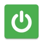 always visible power button android application logo